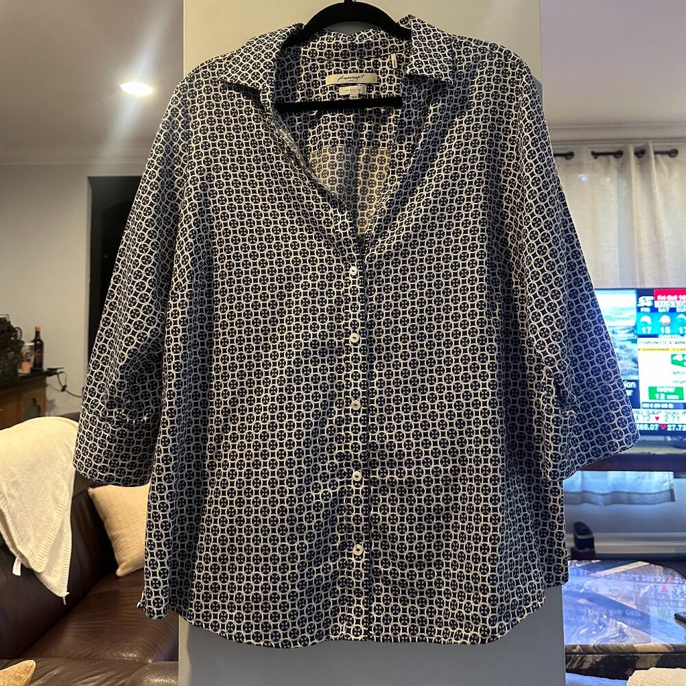 100% Cotton Foxcroft Blouse